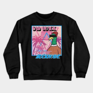 Vaporwave Aesthetic 80s Retrowave Vintage Retro Duck Funny Crewneck Sweatshirt